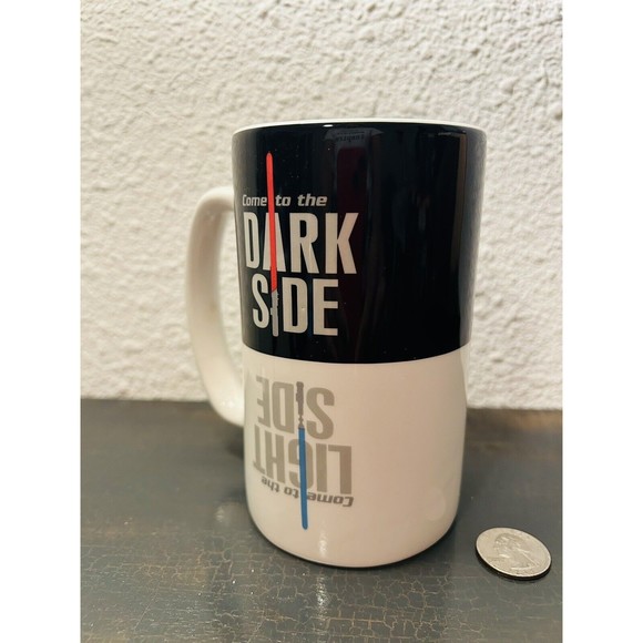 STAR WARS-Lucasfilm-Light Side/Dark Side-Double Sided Flip Coffee Mug-2012-Used - Picture 5 of 10